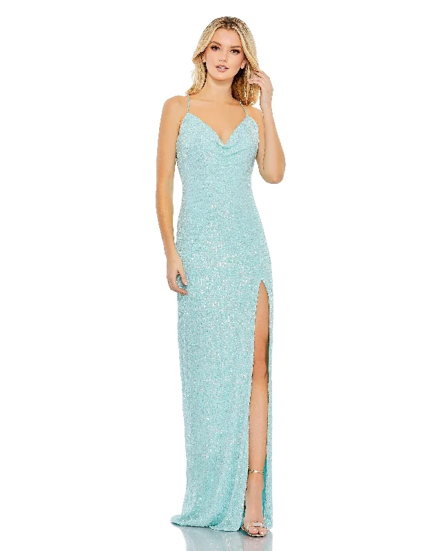 Tea - length wedding dresses with a vintage charm Mac Duggal 42026 Long Spaghetti Strap Prom Dress Tea - length wedding dresses with a vintage charm Mac Duggal 42026 Long Spaghetti Strap Prom Dress