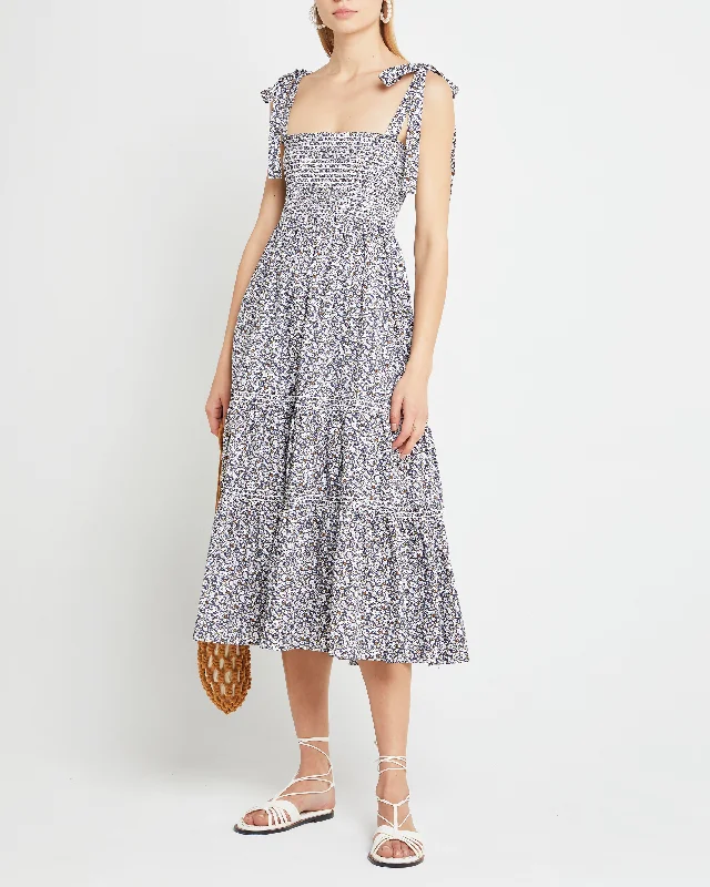 Midi dresses with V - necklines for a flattering and elongating effect Cara Dress