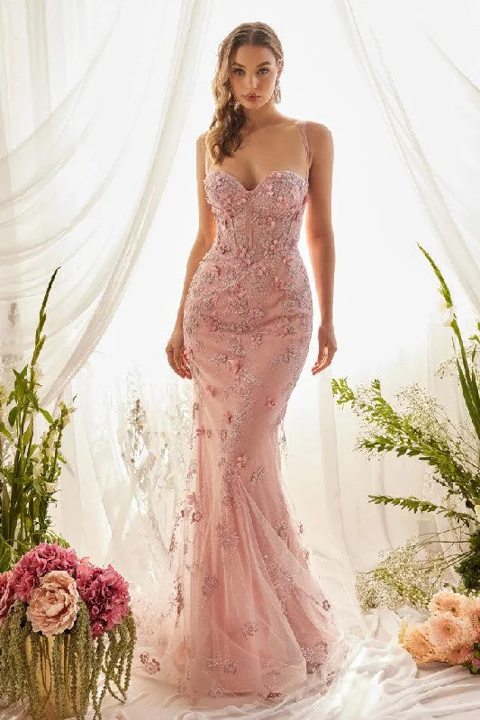 Embroidered wedding dresses with metallic threads Andrea & Leo A1115 Mermaid Prom Gown Embroidered wedding dresses with metallic threads Andrea & Leo A1115 Mermaid Prom Gown