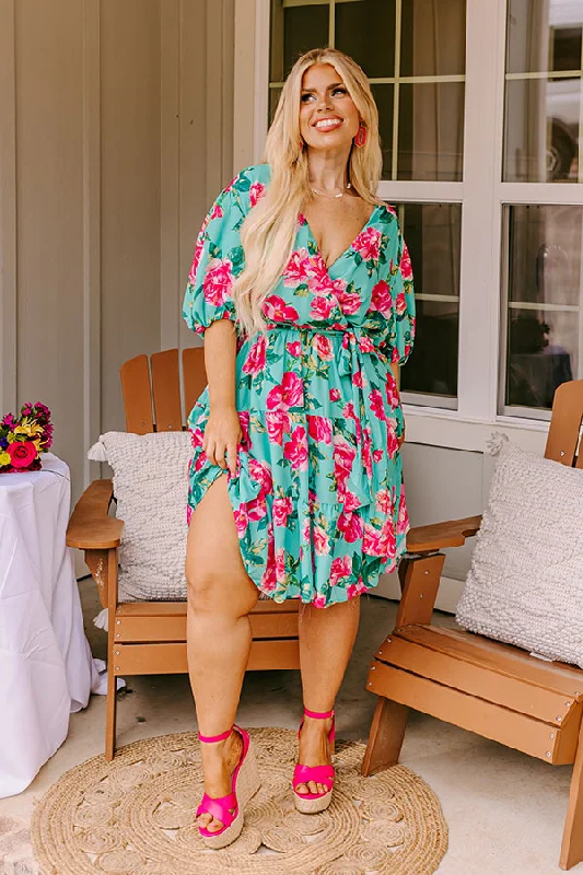 Mini dresses with asymmetric hems for a fashion - forward look Amalfi Spritz Floral Mini Dress Curves Mini dresses with asymmetric hems for a fashion - forward look Amalfi Spritz Floral Mini Dress Curves