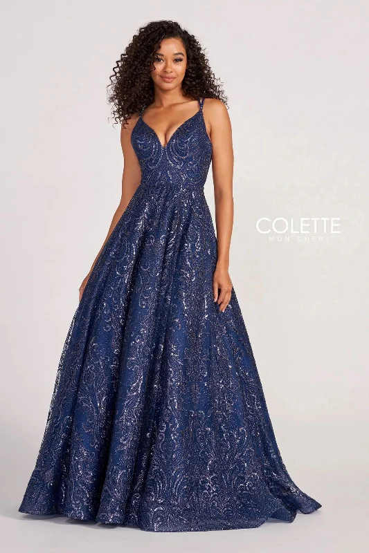 Nursing friendly maternity dress for breastfeeding Colette CL2030 Glitter Prom Long Formal Ball Gown Nursing friendly maternity dress for breastfeeding Colette CL2030 Glitter Prom Long Formal Ball Gown