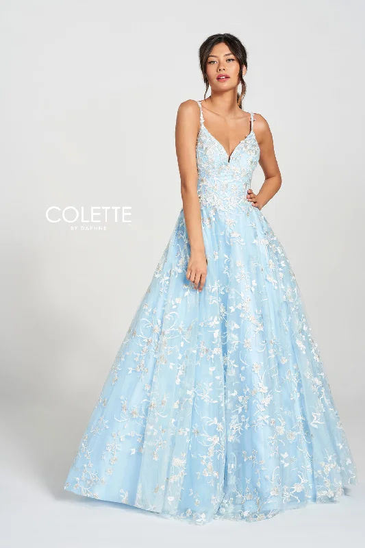 Maternity dress for a baby's baptism Colette CL12210 Long Formal Prom Beaded Dress