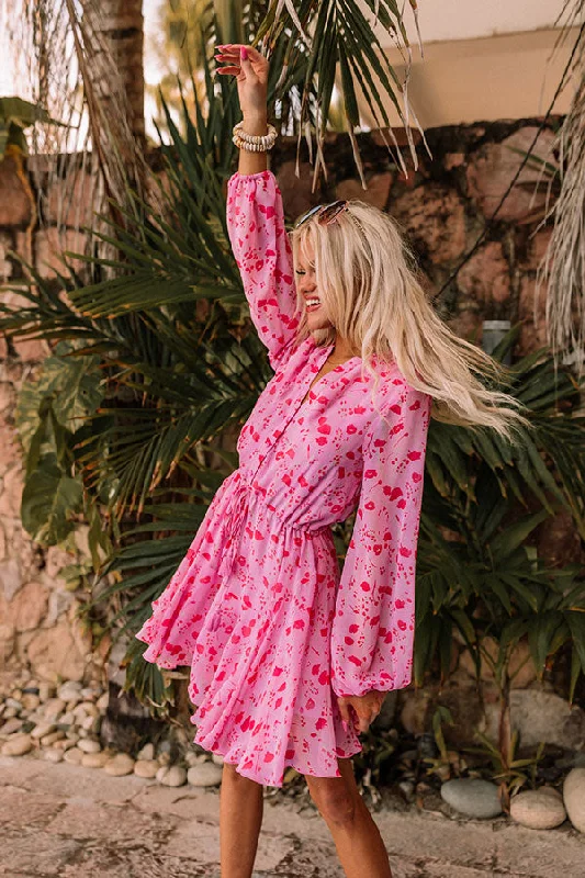 Mini dresses with puff sleeves for a vintage look Dance Around Dress