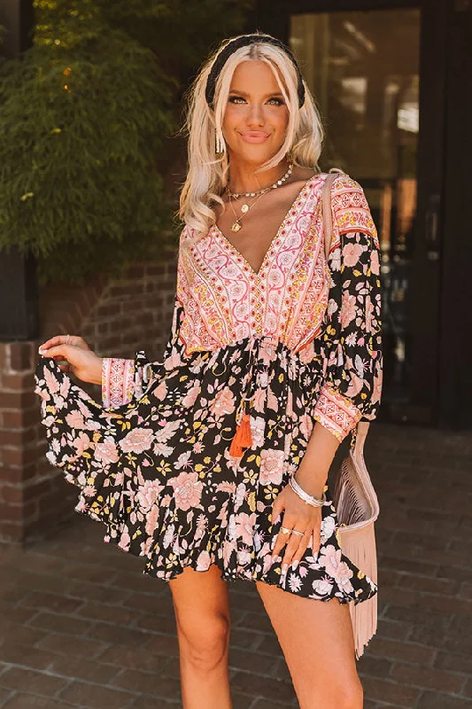 Cotton mini dresses for a comfortable everyday option Surprise Trip Floral Dress