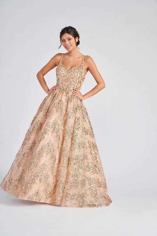 Maternity dress for a baby's first visit to the water garden Colette CL12244 Formal Long Beaded Prom Ball Gown