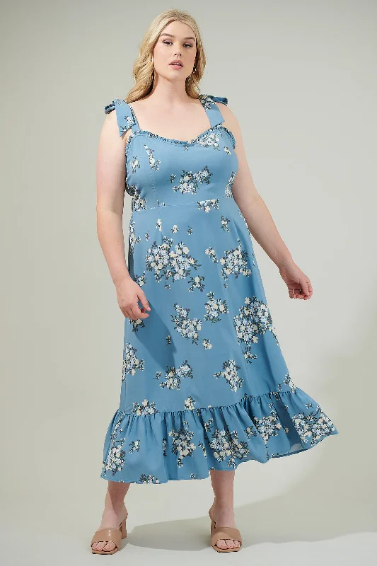 Midi dresses with animal prints for a bold and confident appearance Moxie Floral Baker Tie Strap Midi Dress Curve Midi dresses with animal prints for a bold and confident appearance Moxie Floral Baker Tie Strap Midi Dress Curve