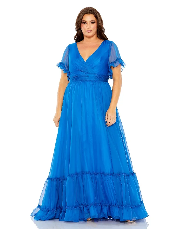 Maternity dress for hospital visits during pregnancy Mac Duggal 68430 Tiered Long Plus Size Formal Dress Maternity dress for hospital visits during pregnancy Mac Duggal 68430 Tiered Long Plus Size Formal Dress