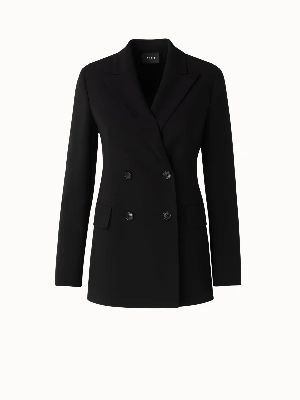 Women's moto jackets with a lace - up front for a unique and stylish touch Double Face Wool Double Breasted Blazer Women's moto jackets with a lace - up front for a unique and stylish touch Double Face Wool Double Breasted Blazer