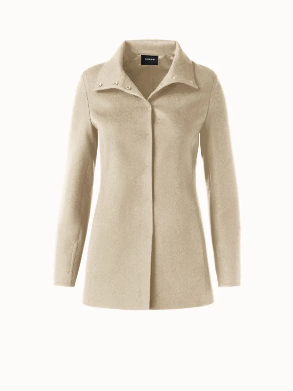 Women's double - breasted tweed jackets in classic colors for a sophisticated office look Long Cashmere Silk Jacket Women's double - breasted tweed jackets in classic colors for a sophisticated office look Long Cashmere Silk Jacket