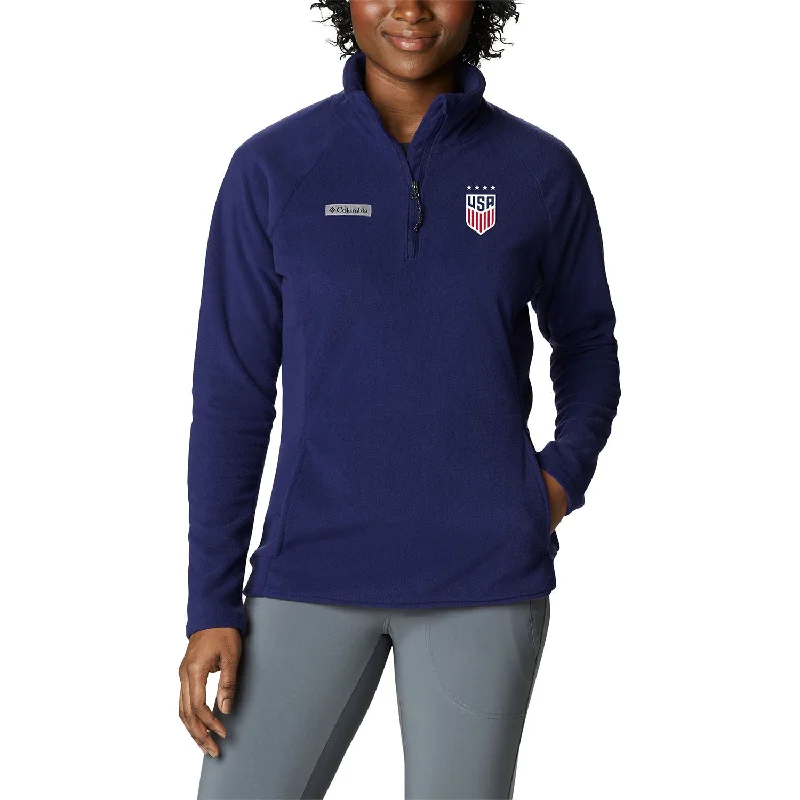 Women's pea coats in a plus - size fit for a flattering and warm winter coat Women's Columbia USWNT Ali Peak 1/2 Zip Navy Fleece Women's pea coats in a plus - size fit for a flattering and warm winter coat Women's Columbia USWNT Ali Peak 1/2 Zip Navy Fleece