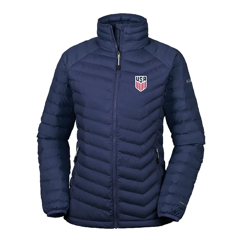 Women's bomber jackets with floral embroidery for a feminine and unique design Women's Columbia USA Powder Lite Jacket Women's bomber jackets with floral embroidery for a feminine and unique design Women's Columbia USA Powder Lite Jacket