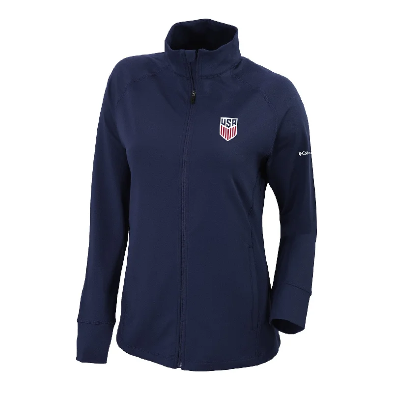 Women's military - style jackets with epaulets for a tough and fashionable appearance  Women's Columbia USA Greenkeeper Full Zip