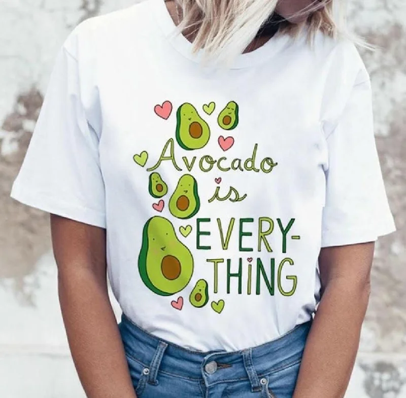 Women's graphic - printed sweatshirt featuring floral patterns for a feminine touch Avocado is everything women's tshirt regular fit Women's graphic - printed sweatshirt featuring floral patterns for a feminine touch Avocado is everything women's tshirt regular fit