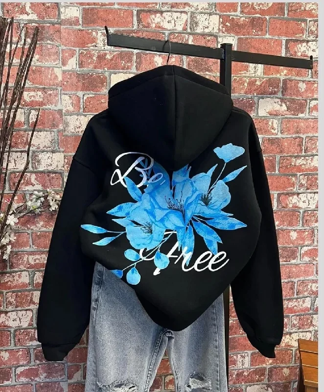 Women's hoodie with a detachable hood for customizable styling Bee Hoodies