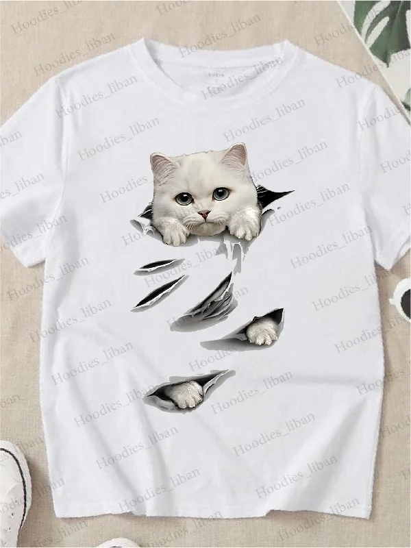 Women's zip - up sweatshirt in pastel blue for a soft and stylish outfit Cat women's tshirt regular fit Women's zip - up sweatshirt in pastel blue for a soft and stylish outfit Cat women's tshirt regular fit