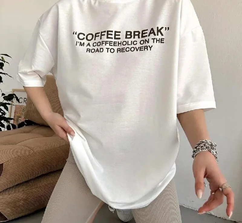 Women's hoodie with a glittery print for a glamorous and sparkly appearance Coffe women's tshirt oversized Women's hoodie with a glittery print for a glamorous and sparkly appearance Coffe women's tshirt oversized