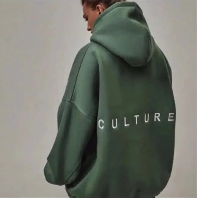 Women's long - sleeve cropped sweatshirt with ribbed cuffs for a snug fit Culture Hoodie Women's long - sleeve cropped sweatshirt with ribbed cuffs for a snug fit Culture Hoodie