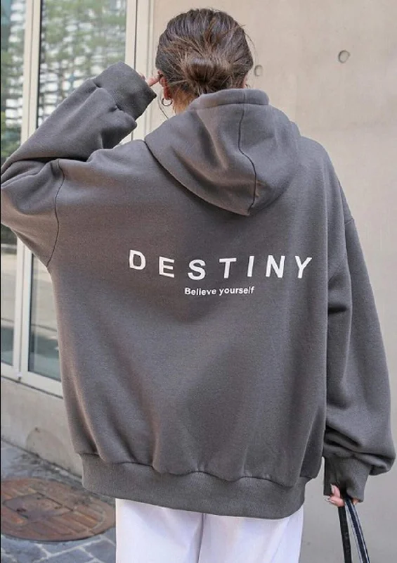 Women's hoodie with a detachable hood for customizable styling Destiny Hoodie