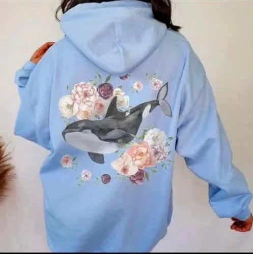 Women's hoodie with a kangaroo pocket and a pom - pom drawstring for added charm Dolphins Hoodie Women's hoodie with a kangaroo pocket and a pom - pom drawstring for added charm Dolphins Hoodie