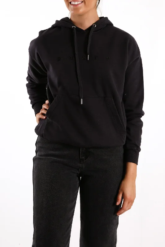 Women's hoodie with a detachable hood for customizable styling Essentials Ember Hooded Fleece Black Women's hoodie with a detachable hood for customizable styling Essentials Ember Hooded Fleece Black