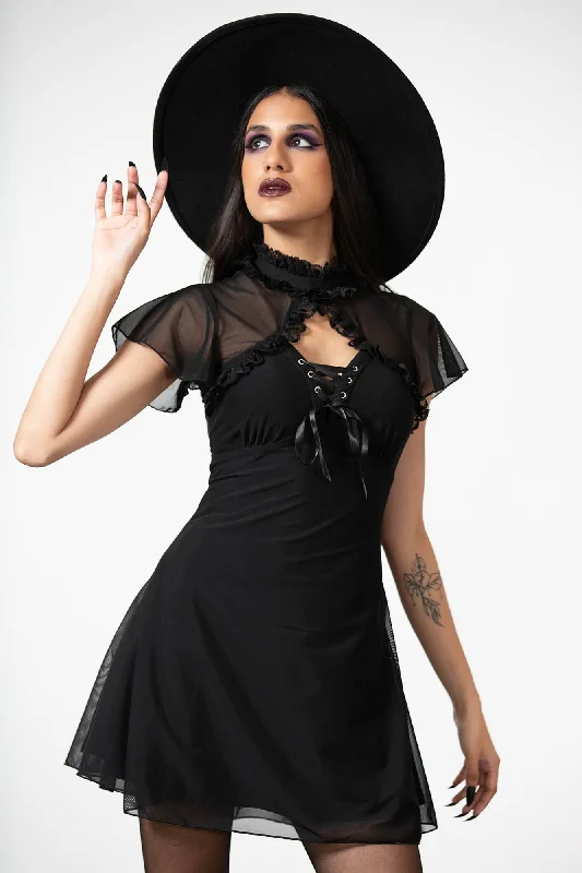 Empire Waist Women Dress to Accentuate the Bust and Conceal the Waist Hauntilda Keyhole Dress