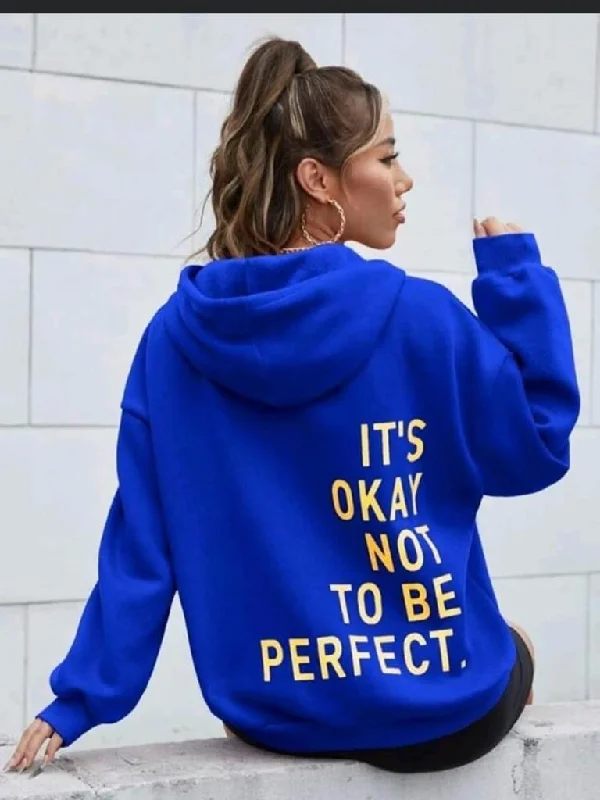 Women's pullover hoodie with a side slit for a modern and relaxed fit Its Okay Hoodie Women's pullover hoodie with a side slit for a modern and relaxed fit Its Okay Hoodie