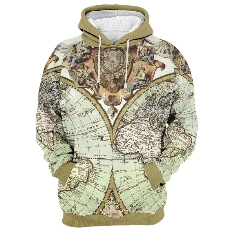 Women's tie - dye hoodie in bright colors for a retro and eye - catching style Map A Paris Hoodie Women's tie - dye hoodie in bright colors for a retro and eye - catching style Map A Paris Hoodie