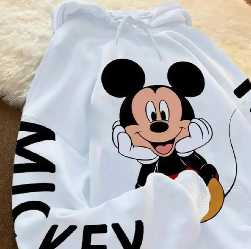 Women's fleece - lined hoodie with thumbholes for warmth in winter Micky Mouse Hoodie Women's fleece - lined hoodie with thumbholes for warmth in winter Micky Mouse Hoodie