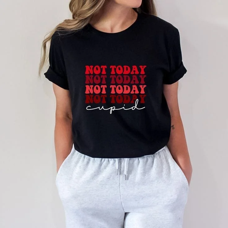 Women's cropped sweatshirt with a lace - trimmed hem for a romantic look Not today women's tshirt regular fit Women's cropped sweatshirt with a lace - trimmed hem for a romantic look Not today women's tshirt regular fit