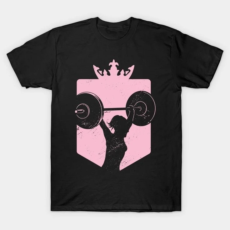 Women's cropped sweatshirt with a slogan graphic for a fun and expressive look Queen fitness women's tshirt regular fit Women's cropped sweatshirt with a slogan graphic for a fun and expressive look Queen fitness women's tshirt regular fit