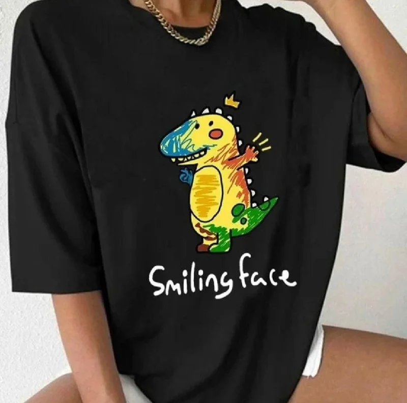 Women's zip - front sweatshirt with contrast stitching for a sporty aesthetic Smiling face women's oversized tshirt Women's zip - front sweatshirt with contrast stitching for a sporty aesthetic Smiling face women's oversized tshirt