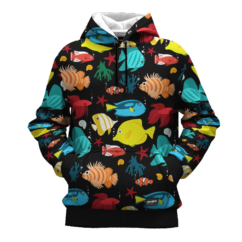 Women's crew - neck sweatshirt in a heather gray shade for a classic and versatile option Tropical Fish Hoodie Women's crew - neck sweatshirt in a heather gray shade for a classic and versatile option Tropical Fish Hoodie