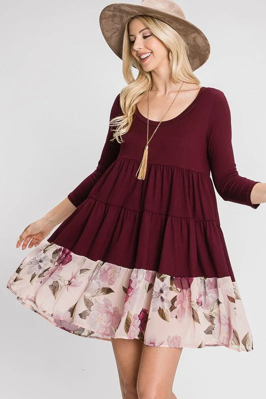 Ruffled Women Dress with Multiple Layers for a Playful and Girly Style Ruffled Women Dress with Multiple Layers for a Playful and Girly Style A Tiered Loose Fit Shift Dress
