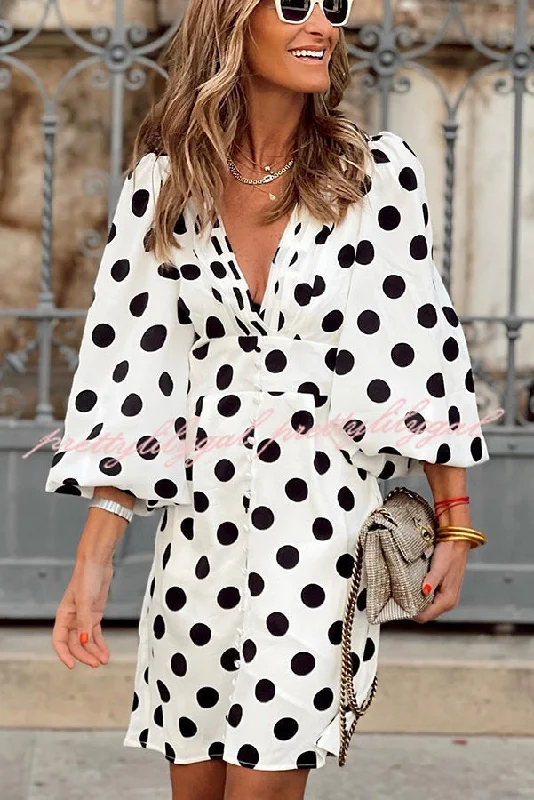 Lace - Embellished Women Dress for an Elegant and Sophisticated Appearance Lace - Embellished Women Dress for an Elegant and Sophisticated Appearance Always The One Polka Dot Button Puff Sleeve Mini Dress Lace - Embellished Women Dress for an Elegant and Sophisticated Appearance Lace - Embellished Women Dress for an Elegant and Sophisticated Appearance Always The One Polka Dot Button Puff Sleeve Mini Dress