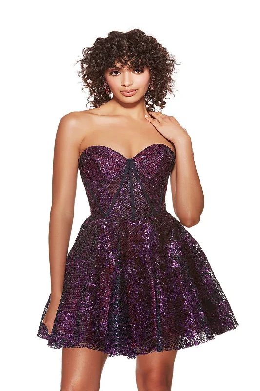 Little Black Women Dress with Sequins for a Glamorous Night Out Little Black Women Dress with Sequins for a Glamorous Night Out Alyce 3770