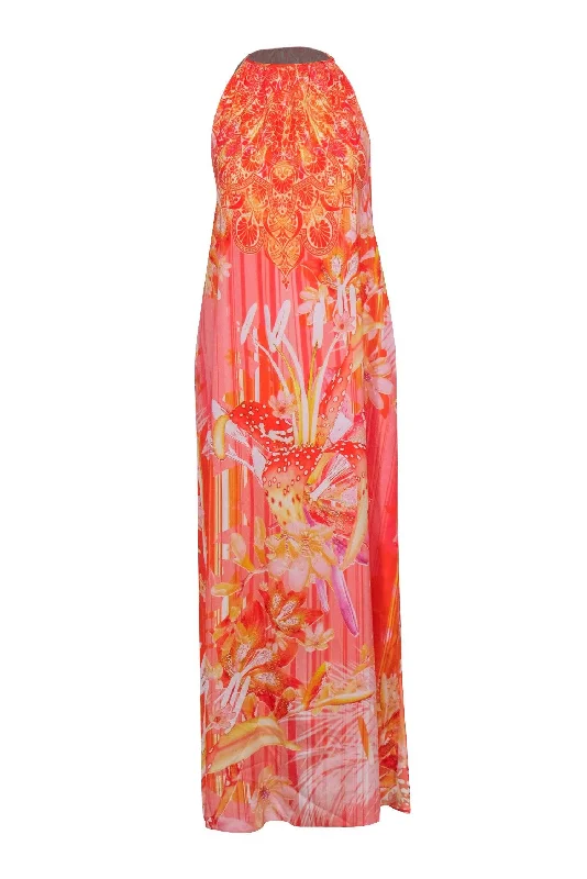 Empire Waist Women Dress to Accentuate the Bust and Conceal the Waist Empire Waist Women Dress to Accentuate the Bust and Conceal the Waist Johanne Beck - Orange Floral & Medallion Print Maxi Dress Sz M Empire Waist Women Dress to Accentuate the Bust and Conceal the Waist Empire Waist Women Dress to Accentuate the Bust and Conceal the Waist Johanne Beck - Orange Floral & Medallion Print Maxi Dress Sz M