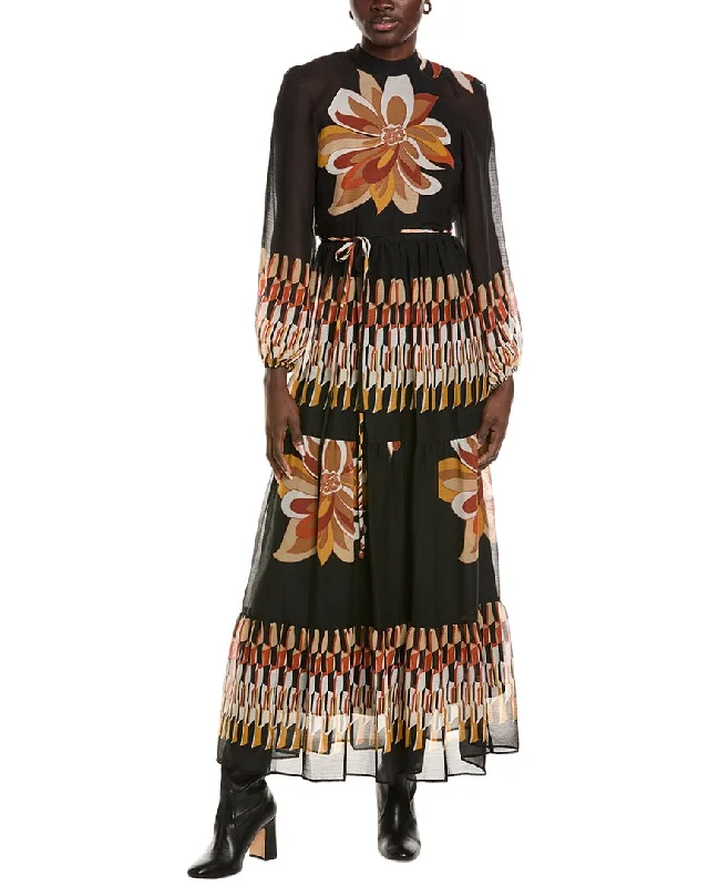 Ruffled Women Dress with Multiple Layers for a Playful and Girly Style Ruffled Women Dress with Multiple Layers for a Playful and Girly Style Maison Tara Yoryu Maxi Dress