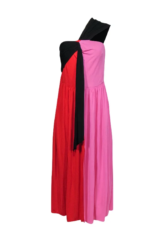 Mermaid - Style Women Dress with a Fitted Silhouette for Special Occasions Mermaid - Style Women Dress with a Fitted Silhouette for Special Occasions MSGM - Red & Pink Colorblock One-Shoulder Maxi Dress w/ Slit Sz 6 Mermaid - Style Women Dress with a Fitted Silhouette for Special Occasions Mermaid - Style Women Dress with a Fitted Silhouette for Special Occasions MSGM - Red & Pink Colorblock One-Shoulder Maxi Dress w/ Slit Sz 6