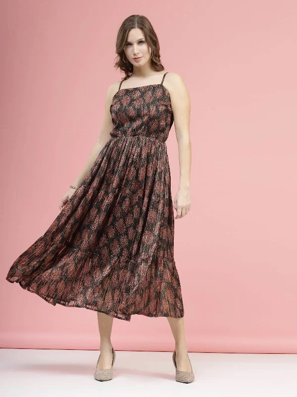 Maxi Women Dress with Floral Print for a Bohemian Vibe Maxi Women Dress with Floral Print for a Bohemian Vibe Brown Ethnic Motifs Printed Smocked Tiered A-Line Dress Maxi Women Dress with Floral Print for a Bohemian Vibe Maxi Women Dress with Floral Print for a Bohemian Vibe Brown Ethnic Motifs Printed Smocked Tiered A-Line Dress