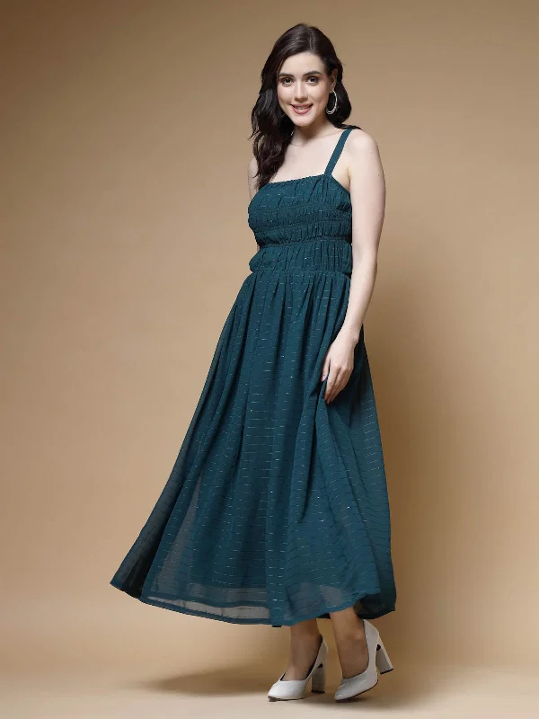 Shift Women Dress with a Simple and Classic Design for Everyday Wear Shift Women Dress with a Simple and Classic Design for Everyday Wear Teal Blue Striped Embellished Shoulder Straps Gathered Tiered Detail Maxi Dress Shift Women Dress with a Simple and Classic Design for Everyday Wear Shift Women Dress with a Simple and Classic Design for Everyday Wear Teal Blue Striped Embellished Shoulder Straps Gathered Tiered Detail Maxi Dress