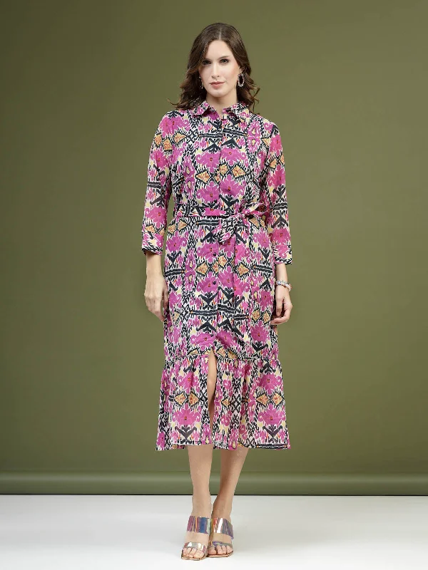 Ruffled Women Dress with Multiple Layers for a Playful and Girly Style Ruffled Women Dress with Multiple Layers for a Playful and Girly Style Violet Floral Printed Shirt Midi Dress Ruffled Women Dress with Multiple Layers for a Playful and Girly Style Ruffled Women Dress with Multiple Layers for a Playful and Girly Style Violet Floral Printed Shirt Midi Dress