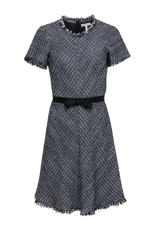 Printed Abstract Women Dress for a Modern and Artistic Appeal Printed Abstract Women Dress for a Modern and Artistic Appeal Rebecca Taylor - Black & White Tweed Fit & Flare Dress w/ Grosgrain Ribbon Tie Sz 2 Printed Abstract Women Dress for a Modern and Artistic Appeal Printed Abstract Women Dress for a Modern and Artistic Appeal Rebecca Taylor - Black & White Tweed Fit & Flare Dress w/ Grosgrain Ribbon Tie Sz 2