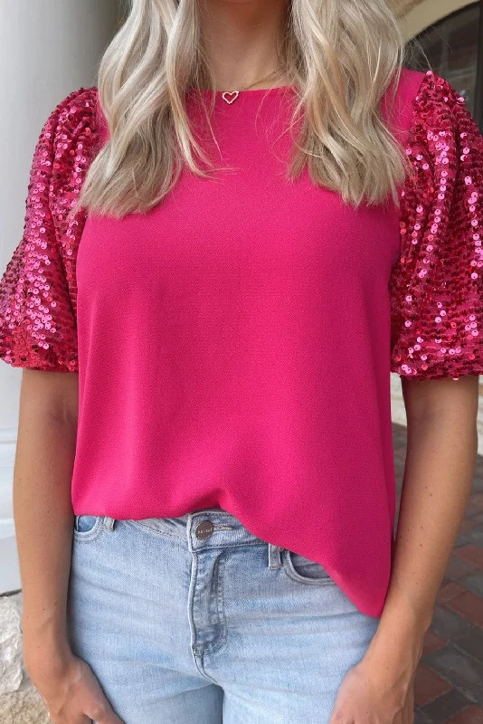 Mermaid - Style Women Dress with a Fitted Silhouette for Special Occasions Mermaid - Style Women Dress with a Fitted Silhouette for Special Occasions Sequin Puff Sleeve Top