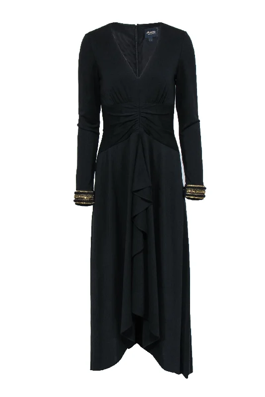 Shift Women Dress with a Simple and Classic Design for Everyday Wear Shift Women Dress with a Simple and Classic Design for Everyday Wear Shoshanna - Black Long Sleeve V-Neck Gown w/ Front Slit & Ruffle Sz 8 Shift Women Dress with a Simple and Classic Design for Everyday Wear Shift Women Dress with a Simple and Classic Design for Everyday Wear Shoshanna - Black Long Sleeve V-Neck Gown w/ Front Slit & Ruffle Sz 8