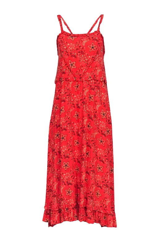 Halter Neck Women Dress to Show Off the Shoulders and Neckline Halter Neck Women Dress to Show Off the Shoulders and Neckline Spell & The Gypsy - Orange Paisley Print Spaghetti Strap Maxi Dress Sz S