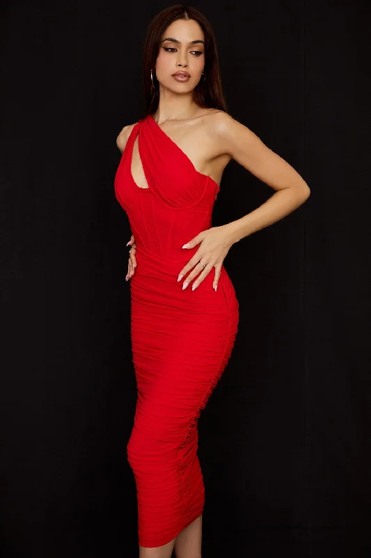 lined fishbone dress-02