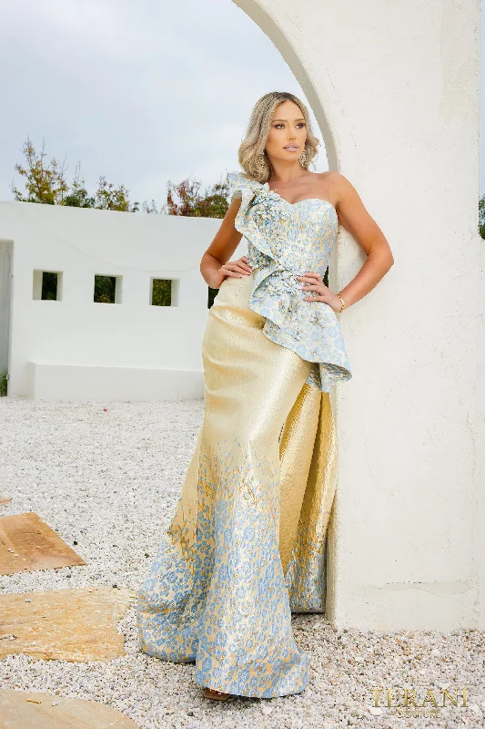 Maxi Women Dress with Floral Print for a Bohemian Vibe Maxi Women Dress with Floral Print for a Bohemian Vibe Terani Couture 241E2402 Maxi Women Dress with Floral Print for a Bohemian Vibe Maxi Women Dress with Floral Print for a Bohemian Vibe Terani Couture 241E2402