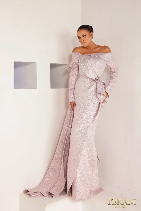 Strapless Women Dress with a Built - in Bra for Comfort and Support Strapless Women Dress with a Built - in Bra for Comfort and Support Terani Couture 241M2743 Strapless Women Dress with a Built - in Bra for Comfort and Support Strapless Women Dress with a Built - in Bra for Comfort and Support Terani Couture 241M2743