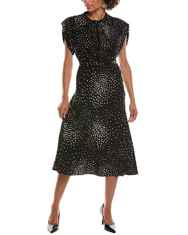 Wrap - Style Women Dress with Adjustable Fit for All Body Types Wrap - Style Women Dress with Adjustable Fit for All Body Types Teri Jon by Rickie Freeman Crepe Polka Dot Cinched Midi Dress Wrap - Style Women Dress with Adjustable Fit for All Body Types Wrap - Style Women Dress with Adjustable Fit for All Body Types Teri Jon by Rickie Freeman Crepe Polka Dot Cinched Midi Dress