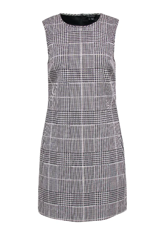 Pleated Women Dress with a Timeless and Elegant Texture Pleated Women Dress with a Timeless and Elegant Texture Theory - Ivory & Black Houndstooth Sheath Dress Sz 8 Pleated Women Dress with a Timeless and Elegant Texture Pleated Women Dress with a Timeless and Elegant Texture Theory - Ivory & Black Houndstooth Sheath Dress Sz 8